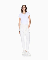 T-shirt with logo on the neckline