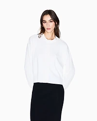 Armani Exchange - Cardigan with ribbed sleeves, Woman, White, Size: