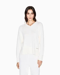 Armani Exchange - Jumpers, Woman, White, Size: