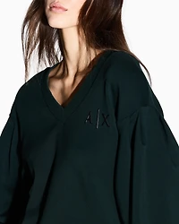 Sweatshirt with wide sleeves