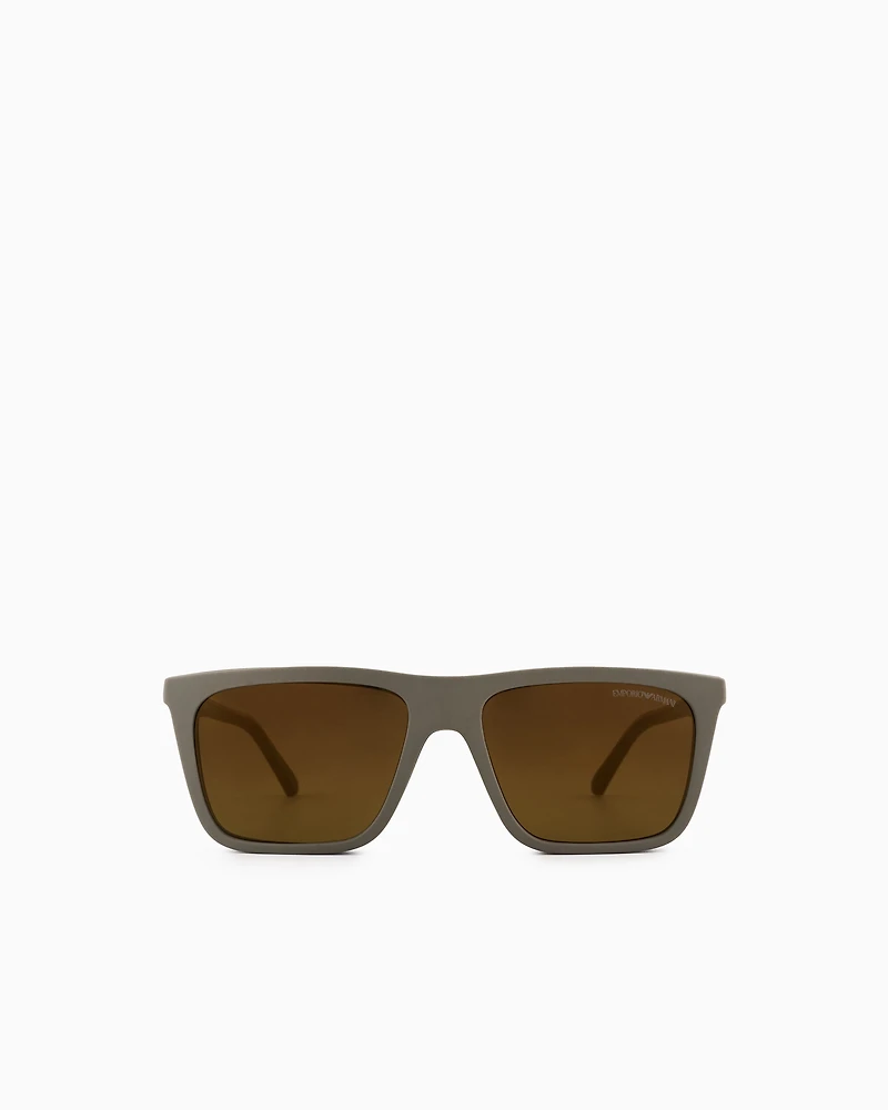 Emporio Armani - Men’s square sunglasses, Man, Size: 54L