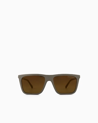 Emporio Armani - Men’s square sunglasses, Man, Size: 54L