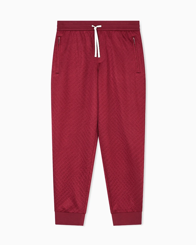 Micro-textured jogger pants