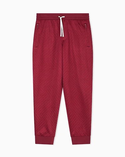 Micro-textured jogger pants