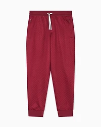 Micro-textured jogger pants