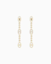 Emporio Armani -  Gold-Tone Brass Drop Earrings, Woman, Multicoloured, Size: TU