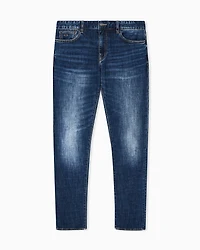 Armani Exchange - Stretch denim skinny jeans, Man, Blue, Size: