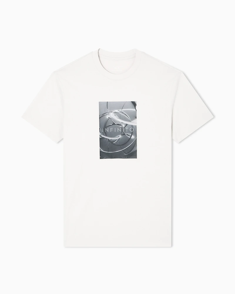 Armani Exchange - Infinity regular fit T-shirt, Man, White, Size: