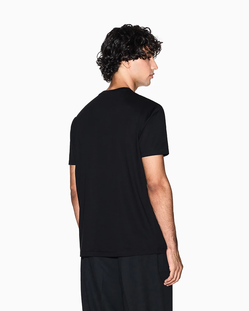 T-shirt with logo patch