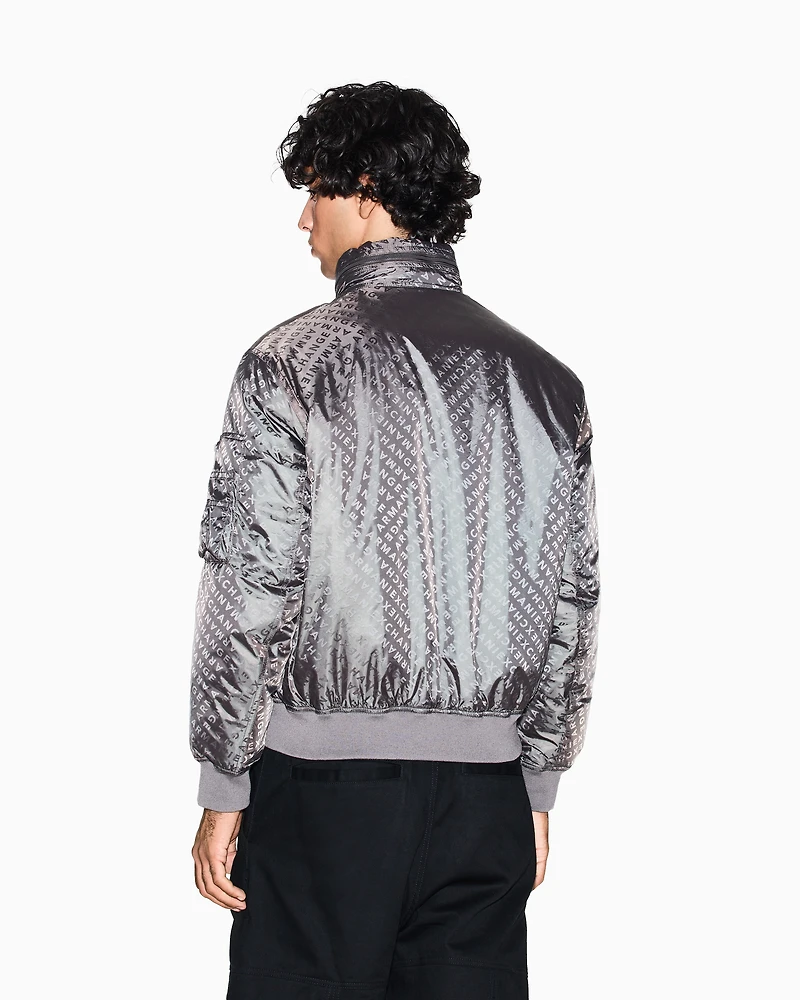 Jacket with allover logo