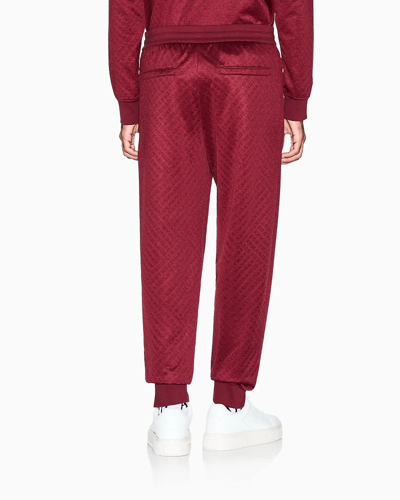 Micro-textured jogger pants