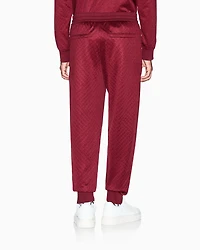 Micro-textured jogger pants