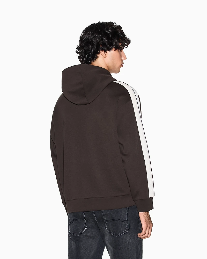 Armani Exchange - Logo hoodie, Man, Brown, Size: