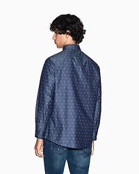 Regular fit jacquard shirt