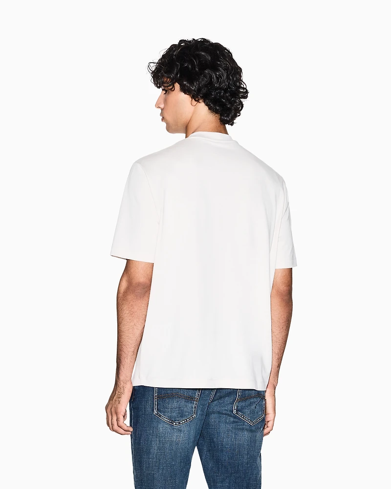 Armani Exchange - Regular fit T-shirt with logo pocket, Man, White, Size: