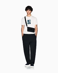 Armani Exchange - Regular fit graphic print T-shirt, Man, White, Size:
