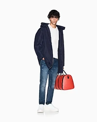 Armani Exchange - Padded parka with hood, Man, Navy Blue, Size:
