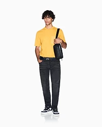 Armani Exchange - Regular fit T-shirt with logo pocket, Man, Yellow, Size: