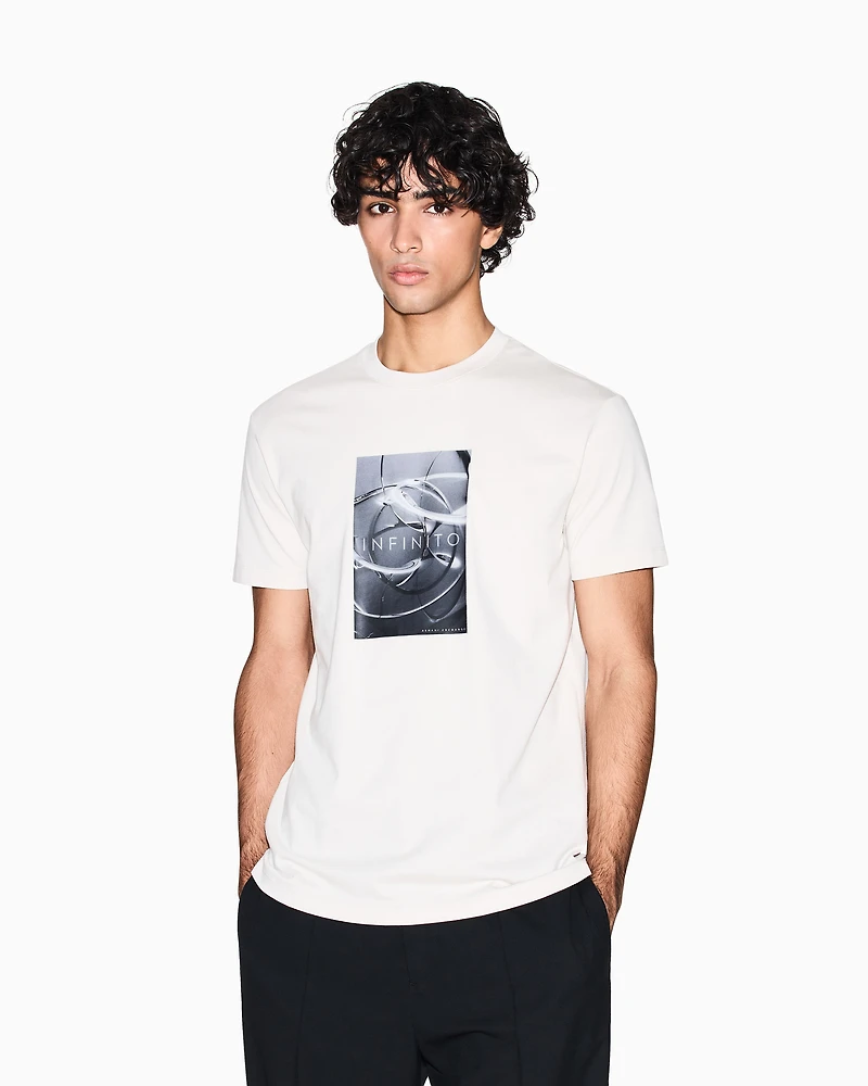 Armani Exchange - Infinity regular fit T-shirt, Man, White, Size: