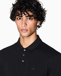 Regular fit long-sleeved polo shirt