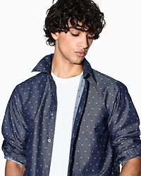 Regular fit jacquard shirt