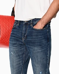 Armani Exchange - Slim fit jeans denim fleece, Man, Blue, Size: