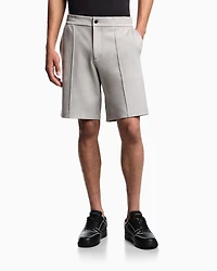Emporio Armani - Jersey Bermuda shorts with ribs, Man, Grey, Size: