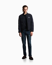 Emporio Armani - J75 slim-fit, stone-washed stretch-denim jeans, Man, Blue, Size: