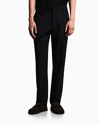 Emporio Armani - Chinos nylon stretch twill, Man, Black, Size:
