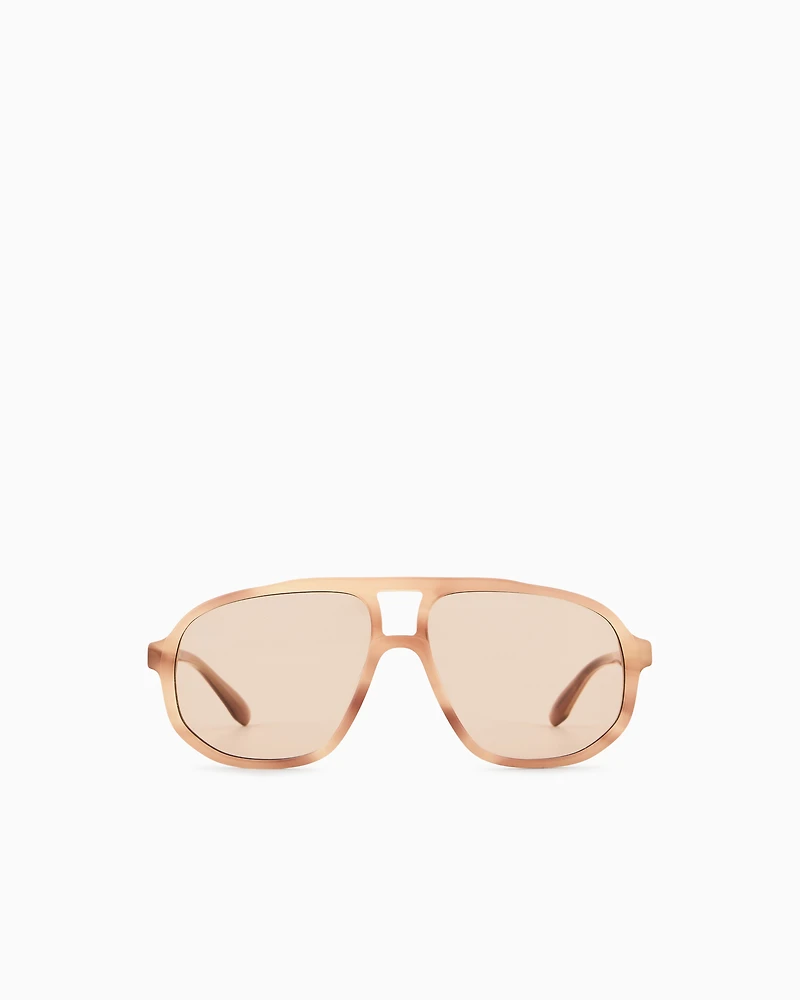 Emporio Armani - Men’s aviator sunglasses, Man, Size: 57L