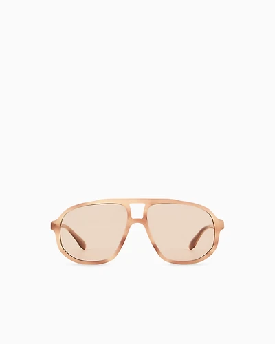Emporio Armani - Men’s aviator sunglasses, Man, Size: 57L