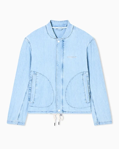 Armani Exchange - Denim Jackets, Man, Blue, Size: