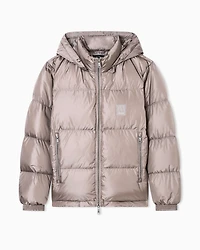 Armani Exchange - Padded jacket with hood, Man, Beige, Size: