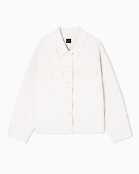 Armani Exchange - Oversized denim jacket, Woman, Camel, Size: