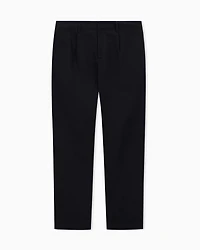 Armani Exchange - Cotton twill chinos, Man, Black, Size: