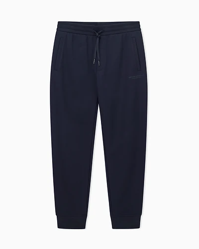 Armani Exchange - Tone Logo Jogger Pants, Man, Navy Blue, Size:
