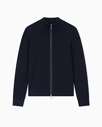 Full zip ribbed cardigan