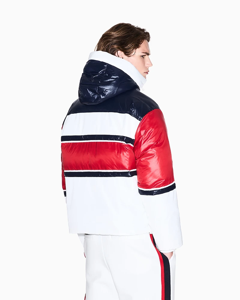 Armani Exchange - Jacket with contrasting bands, Man, White, Size: