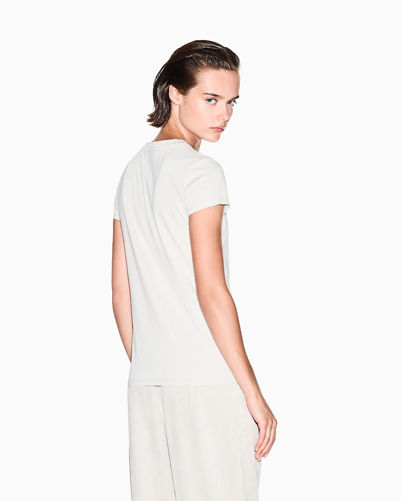 Slim fit T-shirt with logo lettering