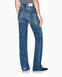 Armani Exchange - Flared Jeans, Woman, Blue, Size: