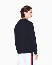 Armani Exchange - Sweatshirt with maxi logo, Man, Navy Blue, Size: