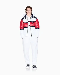 Armani Exchange - Jacket with contrasting bands, Man, White, Size: