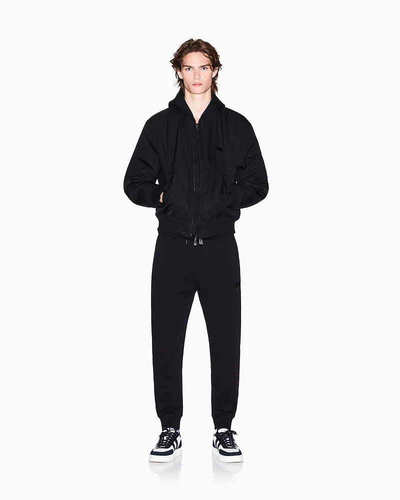 Armani Exchange - Bomber jacket technical fabric, Man, Black, Size:
