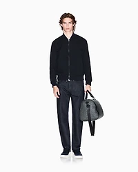 Armani Exchange - Geometric Quilted Bomber, Man, Black, Size: