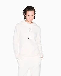 Armani Exchange - Hoodie with small logo, Woman, White, Size:
