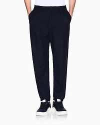 Armani Exchange - Oversized trousers with pleats, Man, Navy_blue, Size: