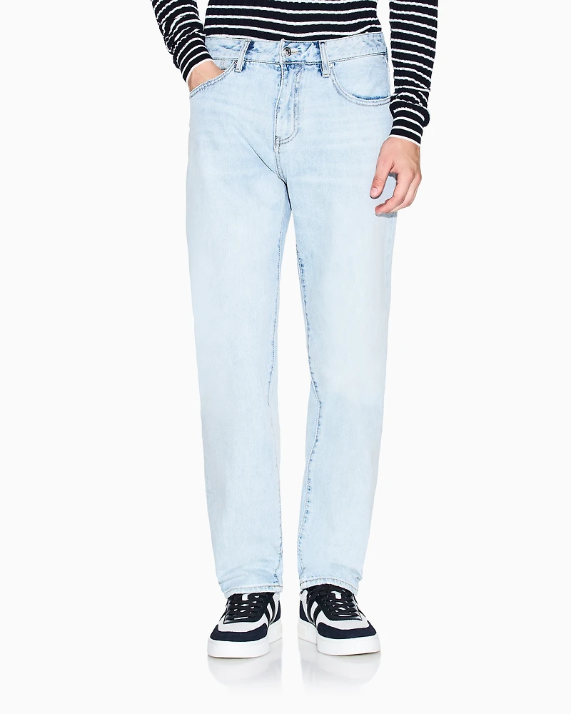 Armani Exchange - Slim-fit denim jeans, Man, Blue, Size: