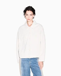 Armani Exchange - Oversized denim jacket, Woman, Camel, Size: