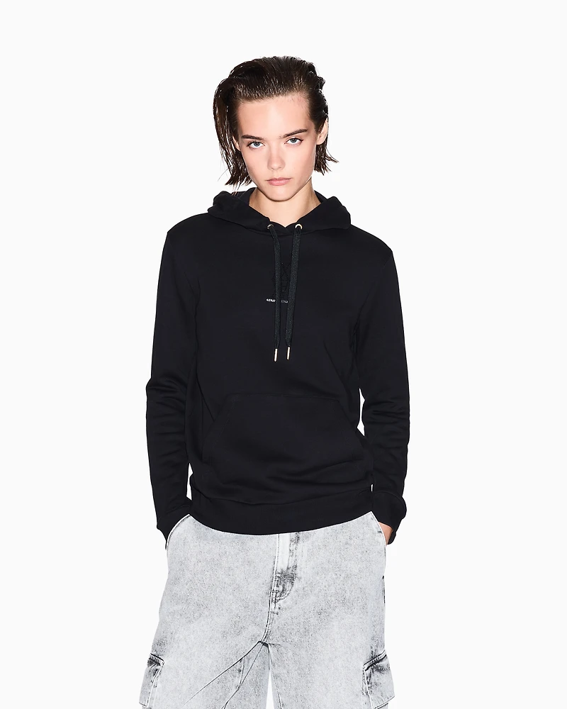 Armani Exchange - Hoodies, Woman, Black, Size: