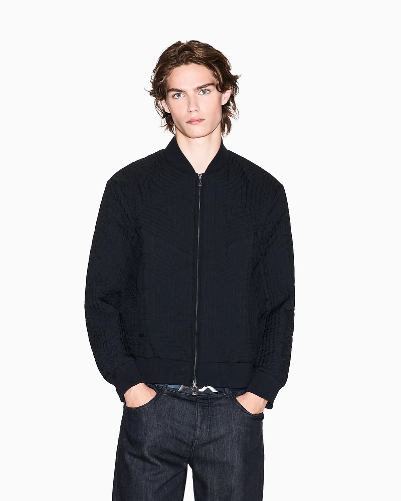 Geometric Quilted Bomber